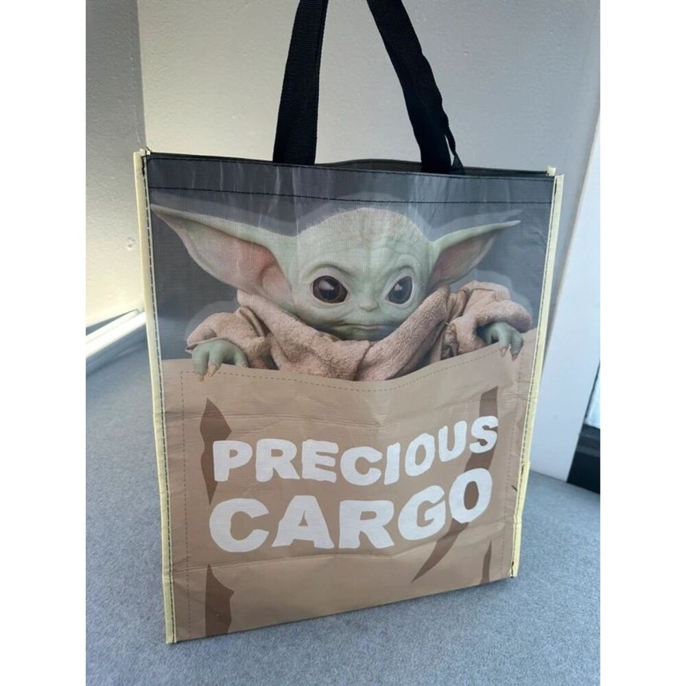 Mandalorian The Child Baby Yoda Star Wars Precious Cargo Reusable Shop Tote Bag